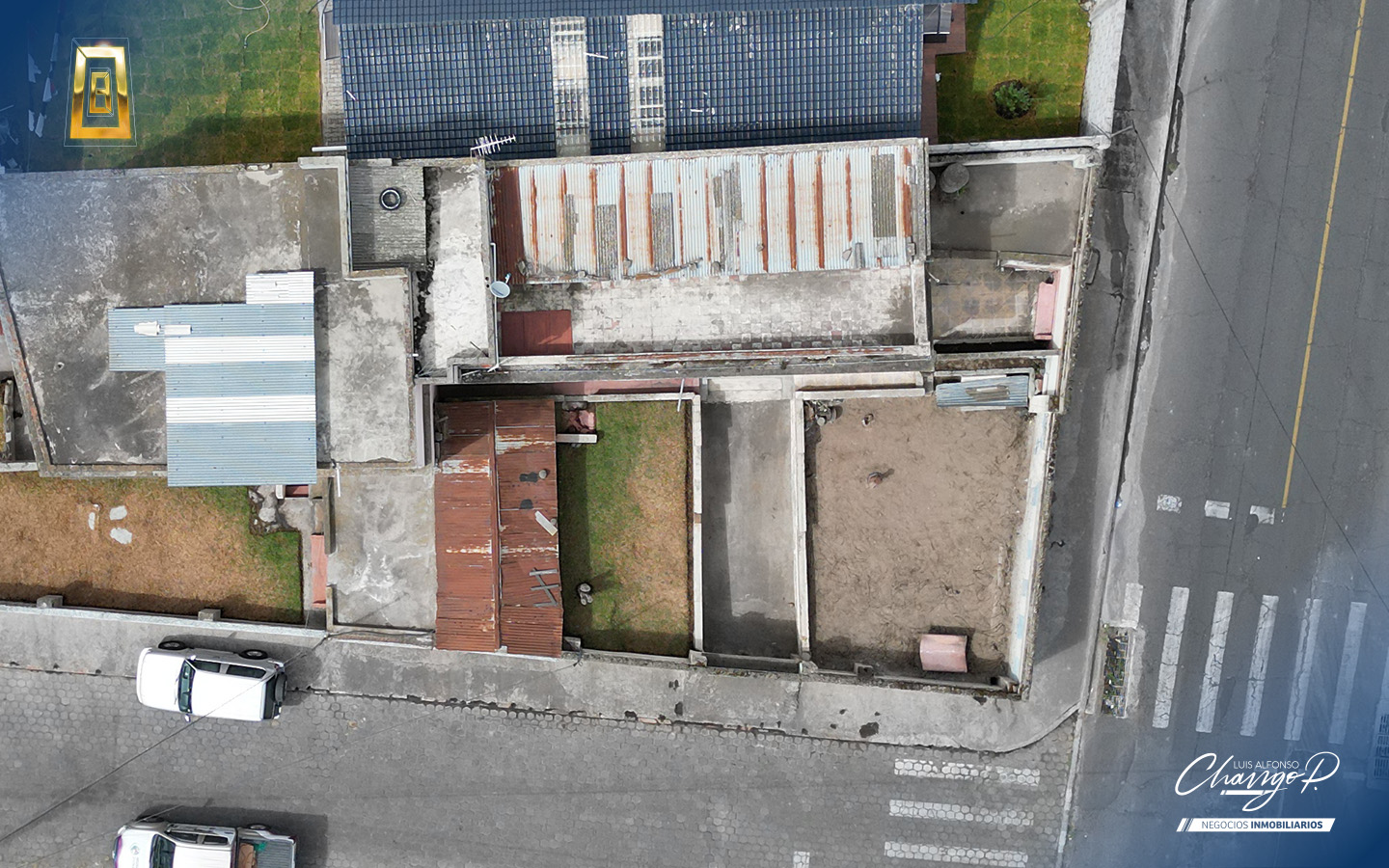 Amplia propiedad en venta en Ambato sector Estadio Bellavista con dos construcciones y amplio terreno
